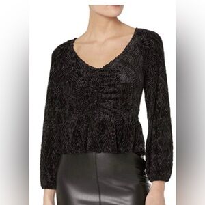 Ali & Jay Elegant Black Textured Women's Top